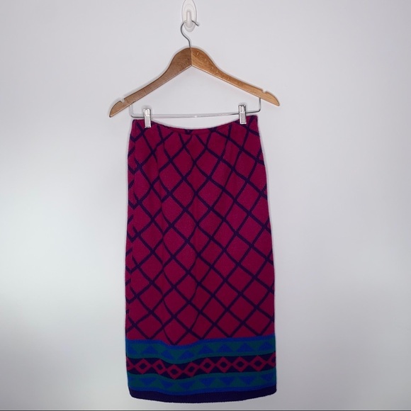 VINTAGE THAT’S ME! PULLOVER COLLARED SWEATER & SKIRT COORDINATED  STRETCHY SET - Picture 6 of 8